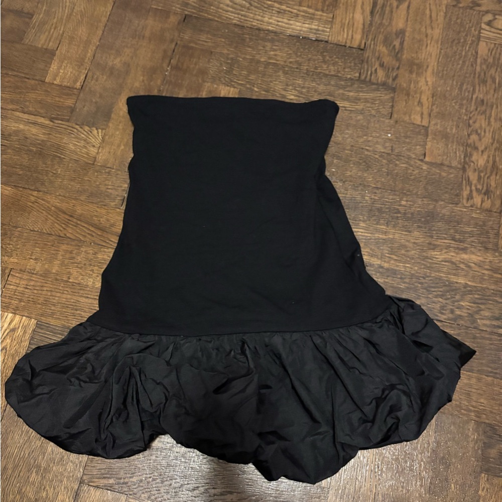 Edikted black mini bubble dress size s